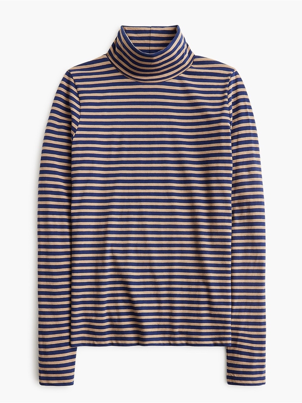 J. Crew Striped tissue turtleneck